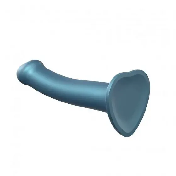 Насадка для страпону Strap-On-Me Mono Density Dildo M Blue, діам. 3,3 см, одношаровий силікон, гнучк Львів