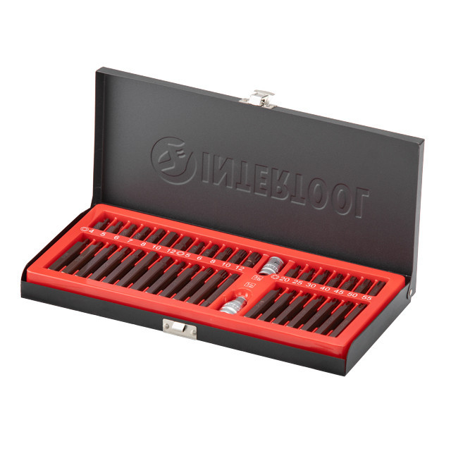 Набір зірок і шестигранників STORM, S2, 40 од. (TORX, HEX, SPLINE) INTERTOOL ET-8041 Київ - фото 11