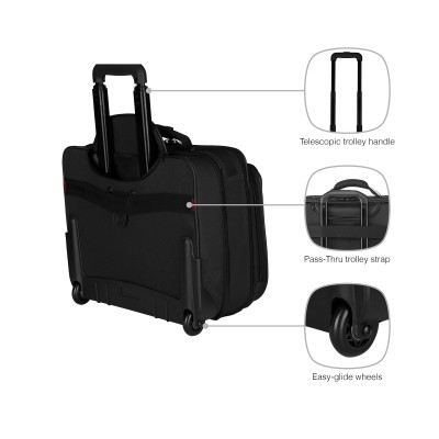 Сумка для ноутбука Wenger 16" Granada, Wheeled Case, Black (600659) Винница - изображение 5