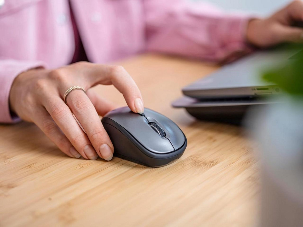 Мышь Trust Yuki 25335 черная бесшумная беспроводная амбидекстрная 800/1600 DPI USB приемник батарея в Киев - изображение 8