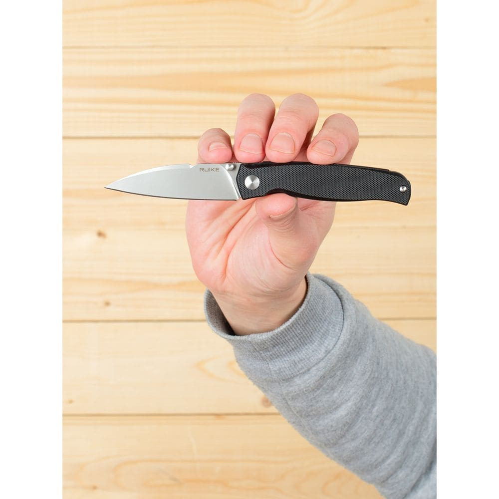 Ніж складаний кишеньковий Ruike M662-TZ, (7.4 см) steel 154СМ / TC4 (титан) + G10 чорний Київ - фото 13