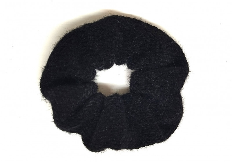 Гумка для волосся ангора чорна Київ - фото 1