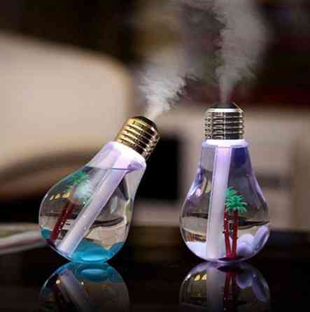 Зволожувач повітря лампа Bulb сріблястий Київ