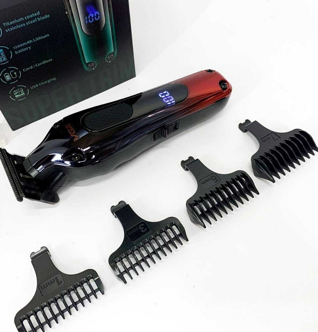 Профессиональная машинка для стрижки, триммер VGR с насадками, электробритва. Харьков - изображение 2