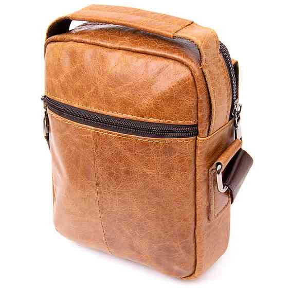 Мессенджер с отверстием для наушников мужской Рыжий (Vintage) Киев