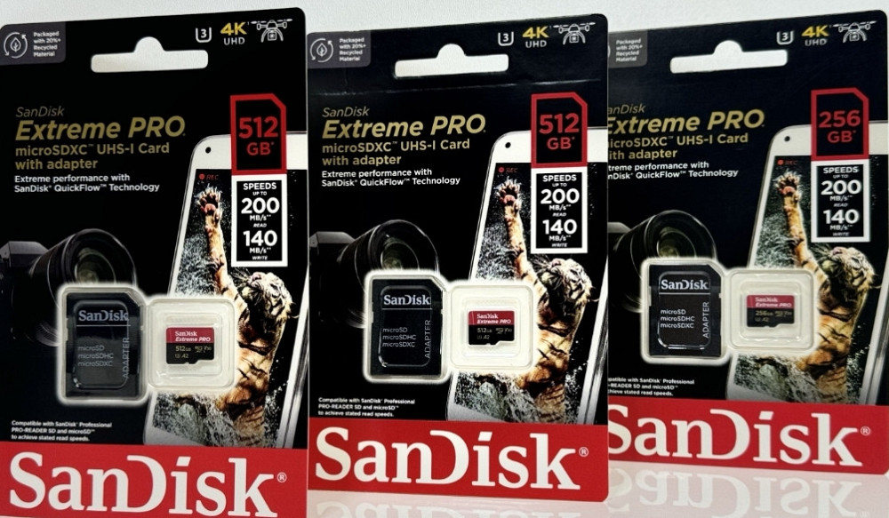 Карта памяти SanDisk Extreme Pro microSDXC 512GB с SD адаптером. Киев - изображение 5