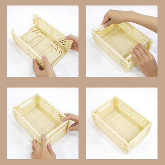 Контейнер для зберігання дрібниць, 25.5×15×9.7см, пластиковий кошик з ручками, зелений Кам'янець-Подільський