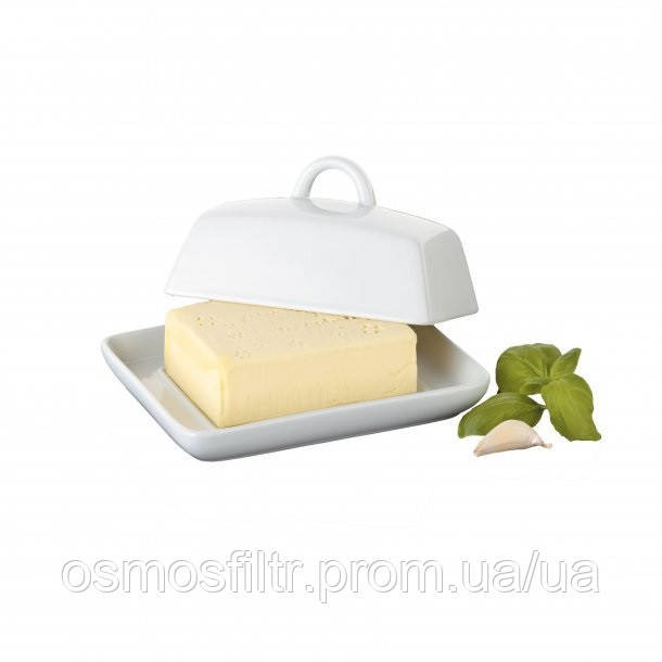 Масленка Axentia фарфор с крышкой 13x8x16 см (811175) Киев - изображение 1