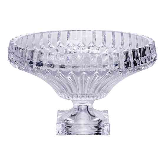 Стеклянная фруктовница на ножке Ø29 см Киев