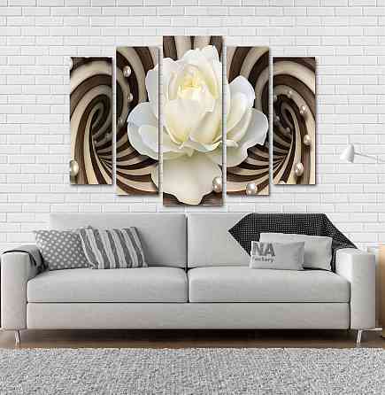 Модульная картина Абстракция Цветок Art-53_5 Киев