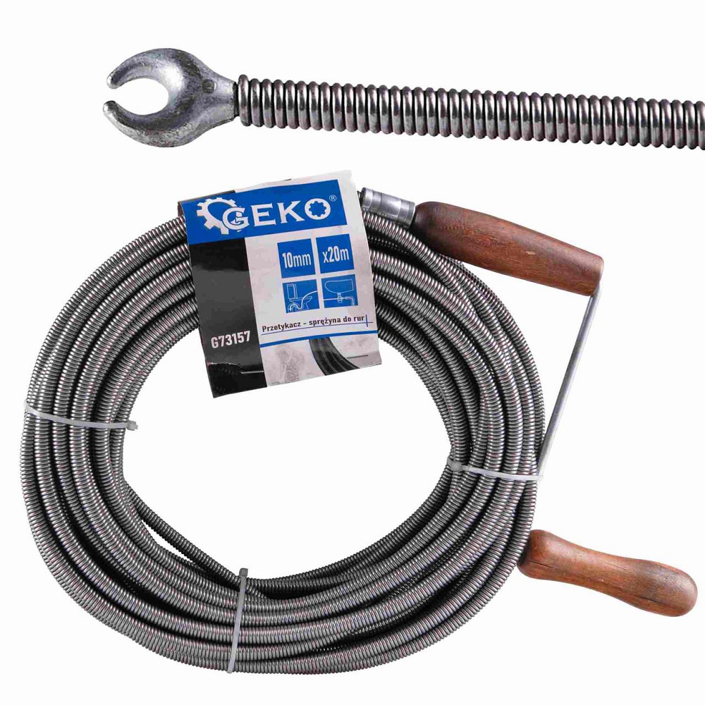 Тросик чистки каналізації "GEKO" довжиною  20 метрів діаметром 9 мм Київ - фото 1