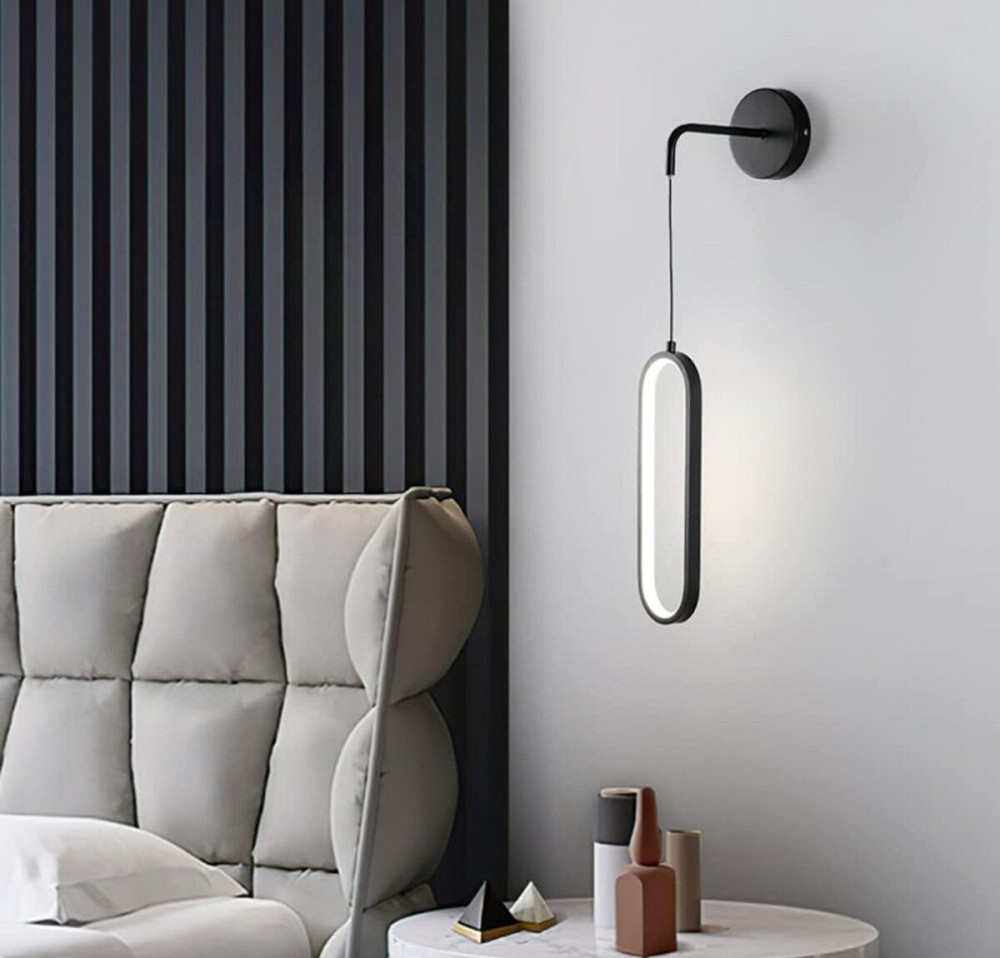 Бра настінне світлодіодне акрилове VALESO ph207 для спальні та вітальні 40W Чорне Коломия - фото 4