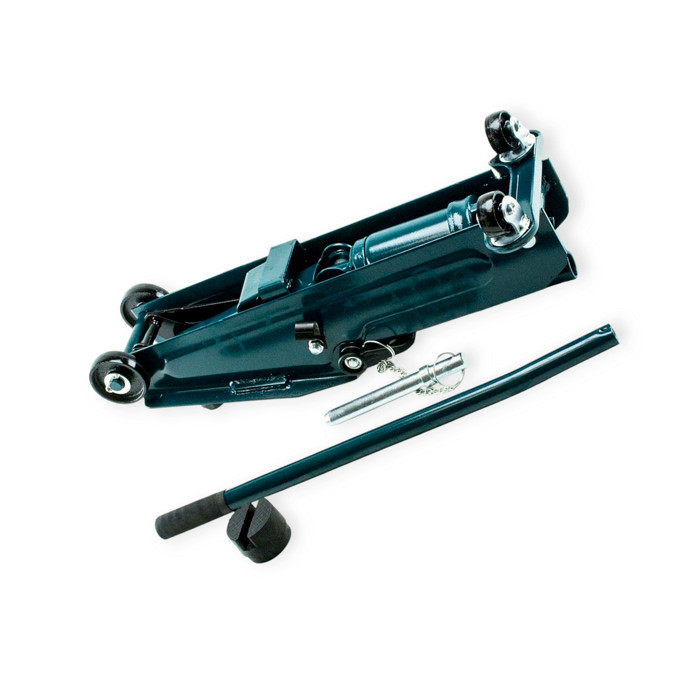 Домкрат гідравлічний підкатний 2,5 т, 133-387 мм, 11,5 кг з (футляр) запобіжником Мукачево - фото 1