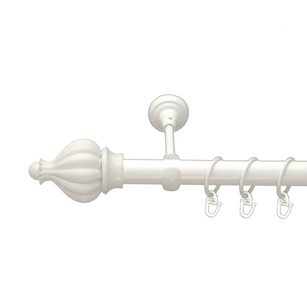 Карниз Orvit Таджа металевий однорядний відкритий Арктіс 25 мм 200 см (00-00009555) Львів - фото 1