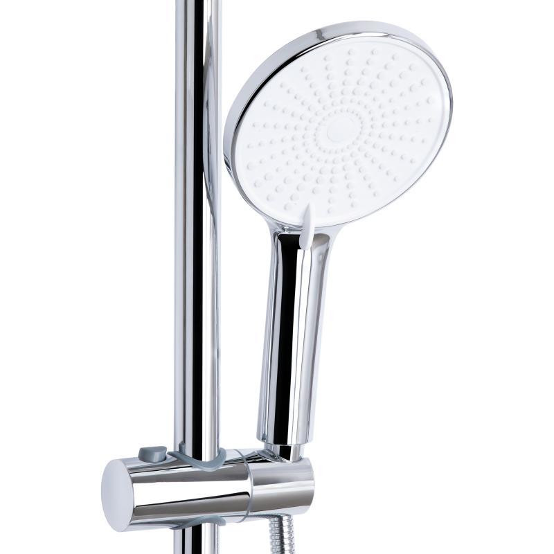 Душевая система для душа Qtap Jay на три потребителя (с изливом) QTJAY111CRW45555 Chrome/White, латунь Харьков - изображение 5