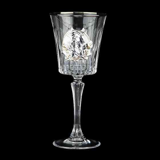 Набір для вина та води “СЕНАТОР” Boss Crystal, 6 келихів, платина, срібло, золото, кришталь Рівне