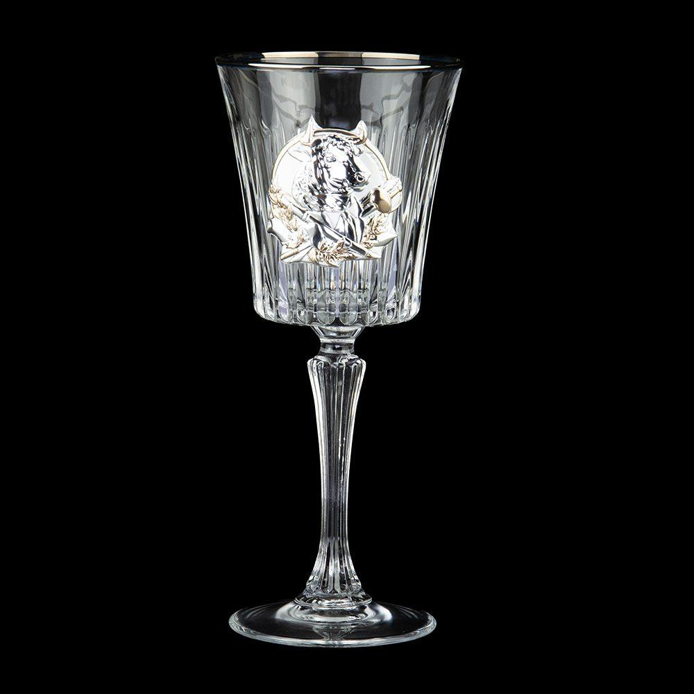 Набір для вина та води “СЕНАТОР” Boss Crystal, 6 келихів, платина, срібло, золото, кришталь Рівне - фото 4