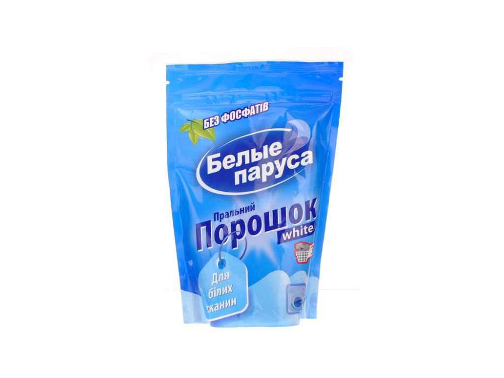 Пральний порошок універс. для білого (дой-пак) 400г ТМ БЕЛЫЕ ПАРУСА   Solmir Київ - фото 1