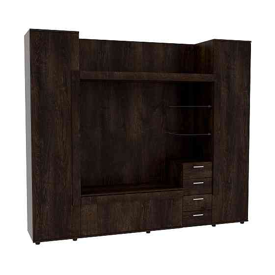 Стенка в гостиную под ТВ Exo-1, Дуб Конкордия, 2160х420х1850 Львов