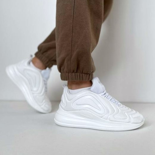 Кросівки Nike 720 Білі Чоловічі Найк з Амортизацією (розміри: 40,41,42,43,44,45) Дніпро - фото 1