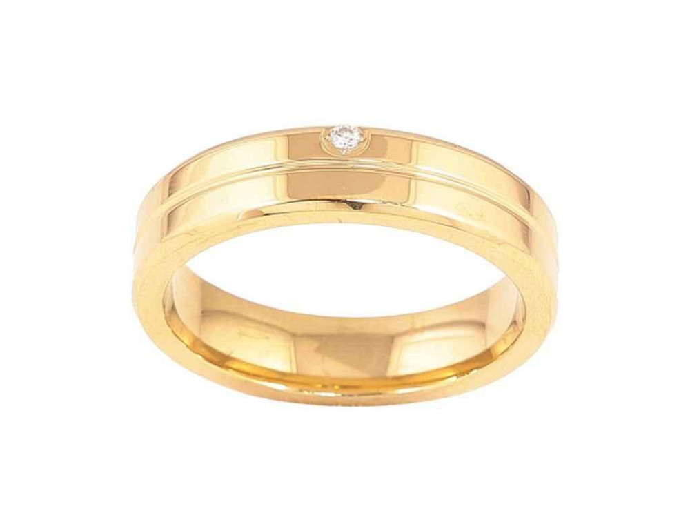 Каблучка Stainless Steel 14К «Візерунок з кристалом 5мм» 10743 р.17 ТМ XUPING Київ - фото 1