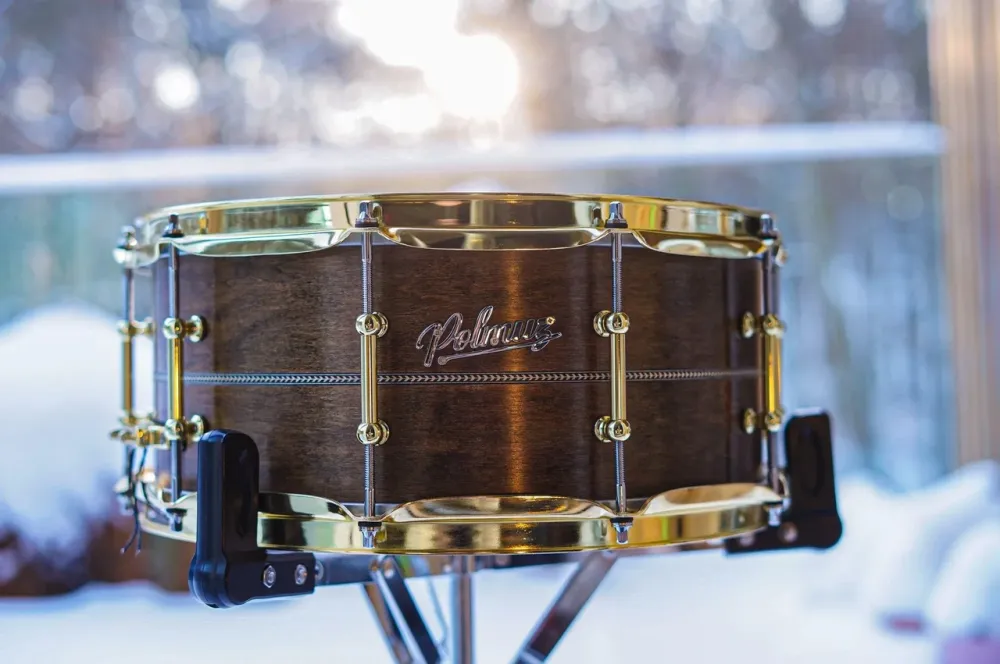 Ударна установка  Polmuz Model 1 Maple 146,5 Snare Inlayed Satin Brown W Gold Hardware Pl Київ - фото 1