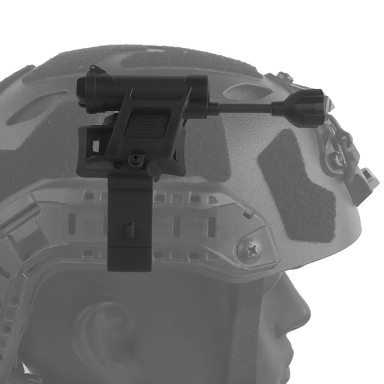 Фонарь тактический MPLS Charge 4.0 big size с креплением на шлем Черный Винница