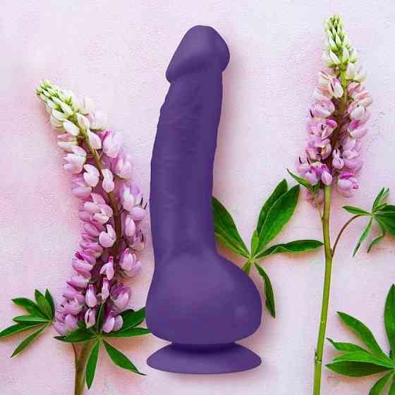 Вібратор реалістичний на присосці Greal 2 Gvibe, фіолетовий, 22 х 3.7 см Sex Aura Київ