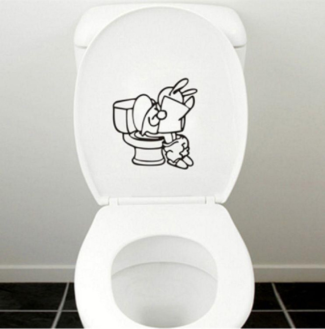 Наклейка в туалетну кімнату Київ - фото 2