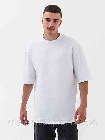 Футболка оверсайз RAY OVERSIZE мужская белая (U0104M-White) 2XL-3XL Киев
