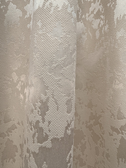 Комплект коротких штор VR-Textil Лен мрамор Pavliani VO № 1767ш бежевый 130х170 см 2 шт (35-0463) Киев - изображение 7