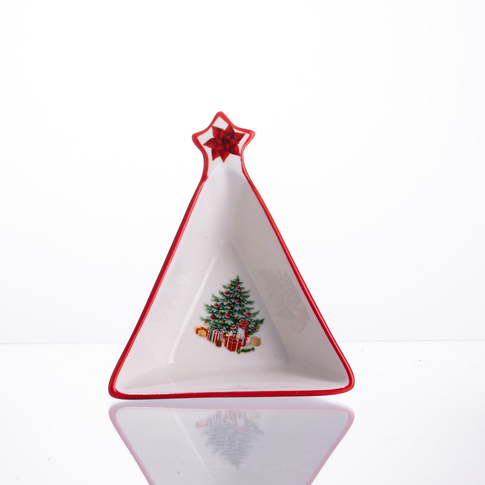 Піала новорічна з порцеляни у формі ялинки на Різдво 15×12×4 (см) HP-SDHK-15 Коломыя - изображение 1