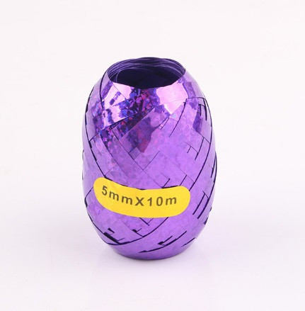 Лента для шариков с голограммой 5 мм на 10 м фиолетовый Киев - изображение 2