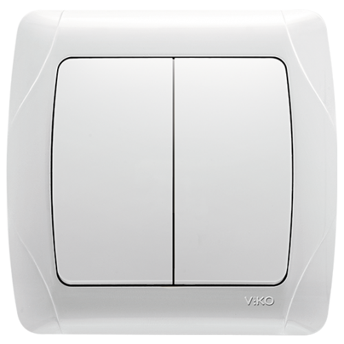CARMEN Вимикач 2кл. білий Viko Харків