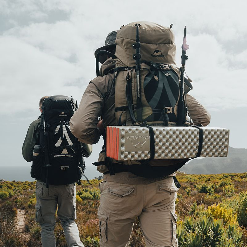 Рюкзак туристичний Naturehike NH70B070-B, 70 л + 5 л, світло-коричневий Киев - изображение 2