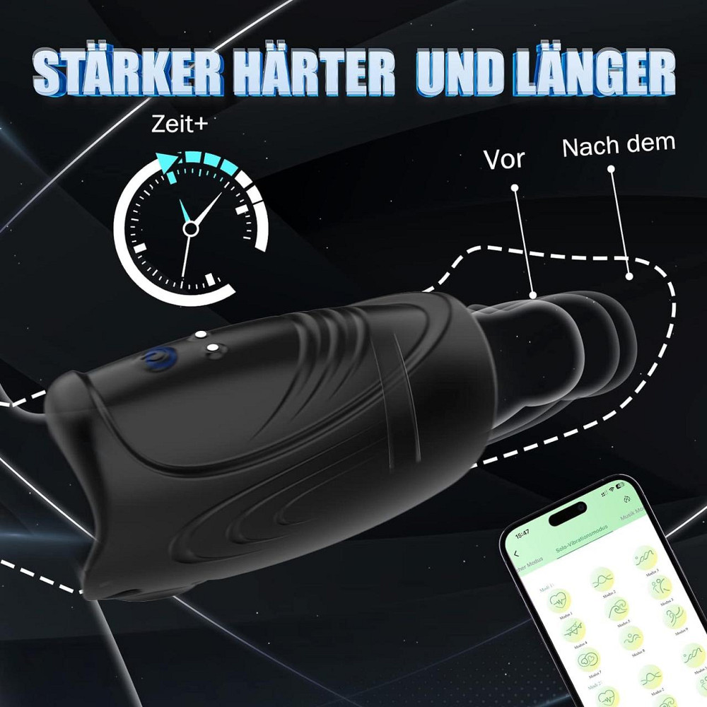 Електричний мастурбатор Body-Safe з програмним керуванням з 9 режимами вібрації Дніпро - фото 4