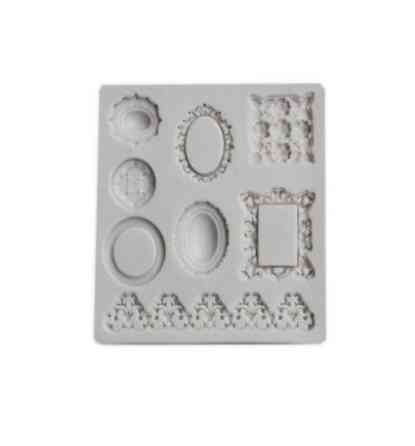 Молд силиконовый Рамки 85 на 85 мм серый Киев