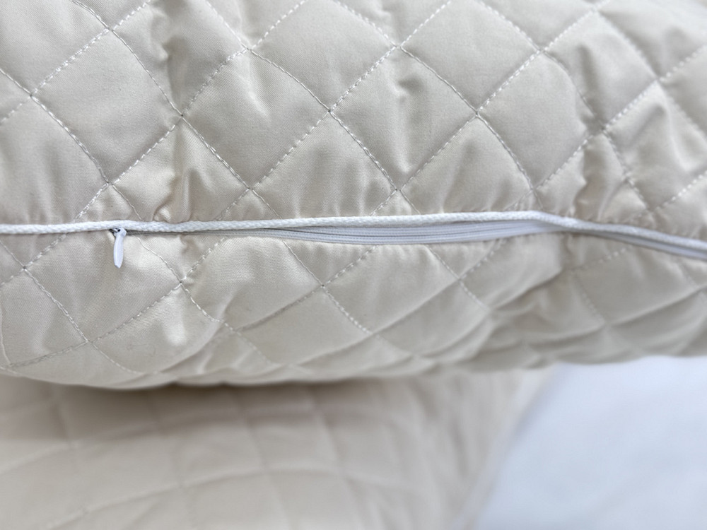 Ecotton Подушка Ecotton 40х60 см антиалергенна на змійці бежева з наповнювачем холофайбер Коломия - фото 2