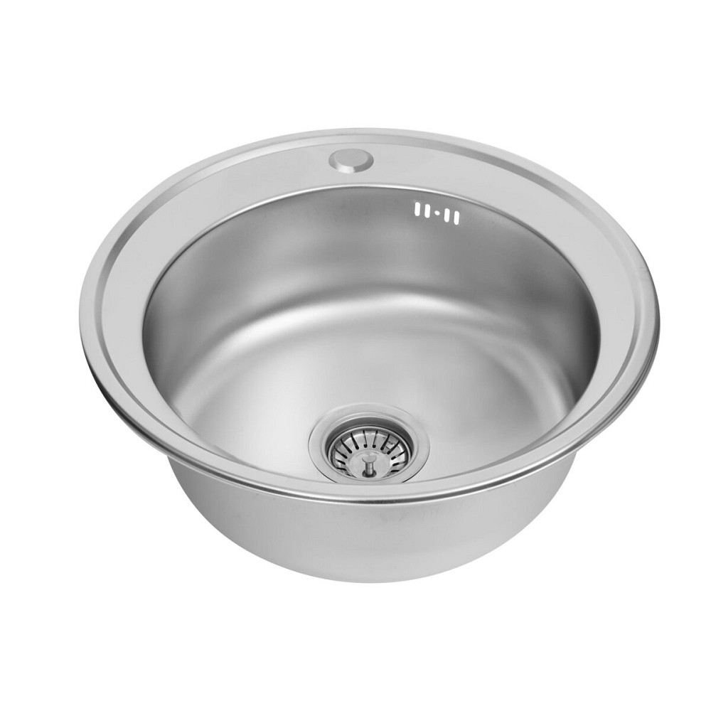 VALESO Кухонна мийка з нержавіючої сталі Valeso САТИН 510 (0,8/180 мм) Коломия - фото 3