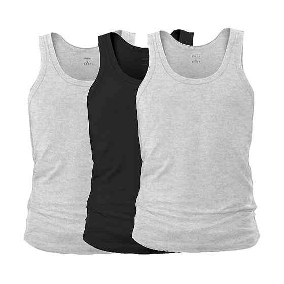 Набор мужских маек из хлопка Lans L 11.005 Микс, L Киев