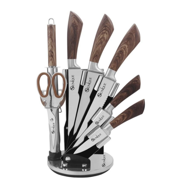 Набор ножей UNIQUE UN-1833: 6 предметов из нержавеющей стали с подставкой — стильно и практично Одесса - изображение 2