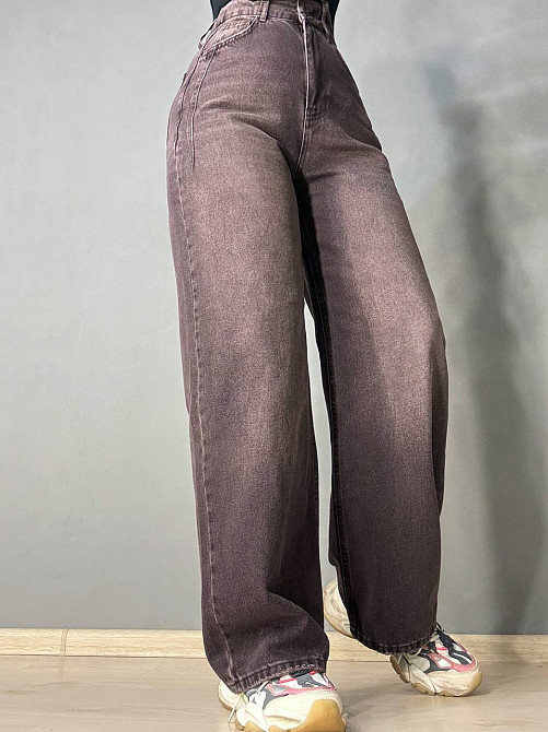 Джинсы женские Its Basic 2499-2 WIDE LEG палаццо с выточками коричневые, коричневый, 34, 34, 67 см, 94 см Киев - изображение 15