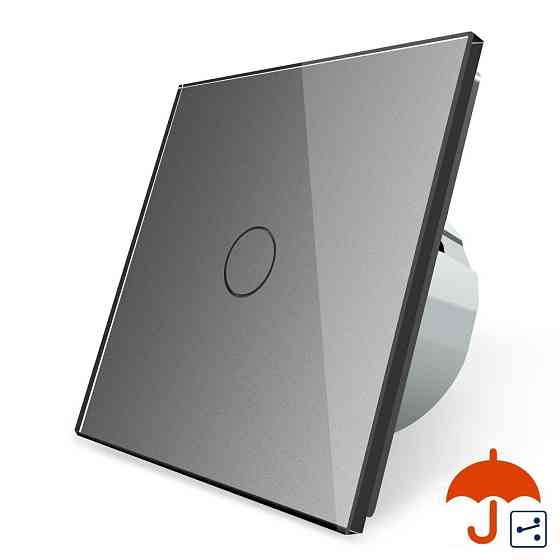 LIVOLO Сенсорний прохідний/перехресний вуличний вимикач Вологозахищений 1 сенсор Livolo сірий с Коломия