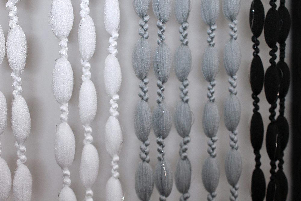 Шторы-нити Шинил с люрексом 300х300 см Белый с серо-черным (61-041) Киев - изображение 6