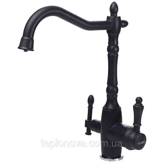 Смеситель для кухни под осмос Globus Lux LAZER GLLR-1000-1-ONIX Черновцы