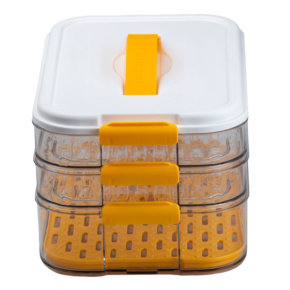 Happy Life Контейнер для заморожування та зберігання продуктів 3-ярусний у холодильнику 16.5 см Коломия - фото 3