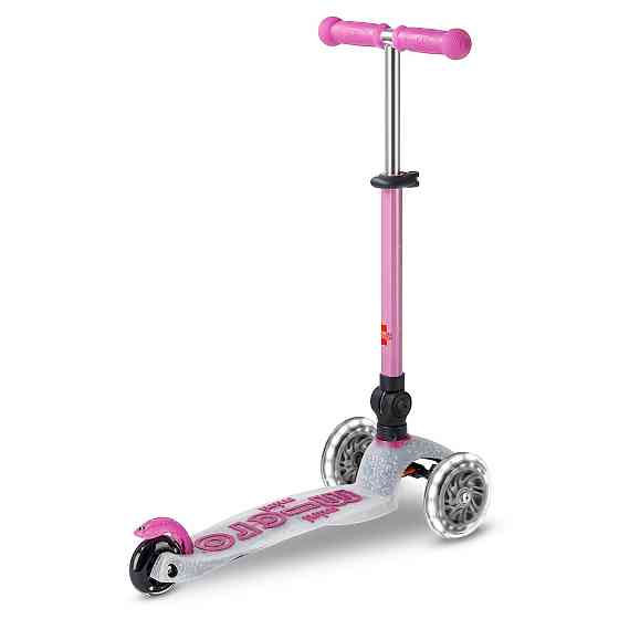 Самокат MICRO складний серії Mini Deluxe Foldable Orion Glow LED – Рожевий Дніпро