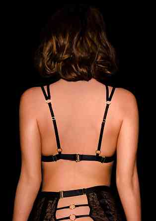 Бюстгальтер открытый OhMyG! Paris Half Bra кружевной, черный, L-XL Sex Aura Киев