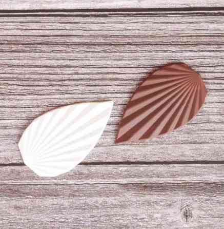 Силиконовый молд Листья 12 на 23 см серый Киев