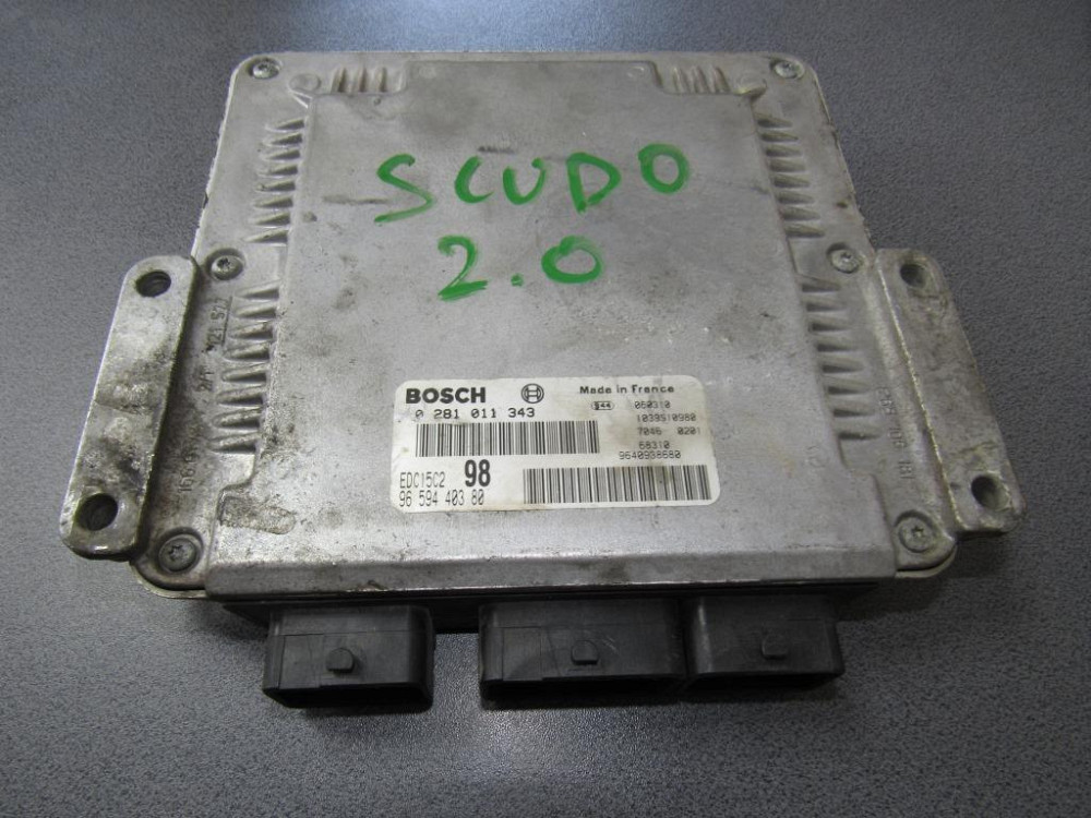 Блок керування двигуном Fiat Scudo 2.0 1996-2006 (0281011343) Ковель - фото 2